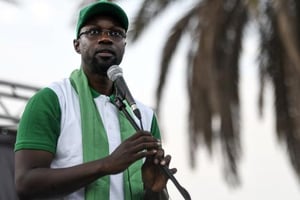 L’opposant Ousmane Sonko, maire de Ziguinchor, à Dakar le 8 juin 2022. © Seyllou/AFP