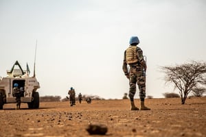 Les Casques bleus de la Minusma déployés dans l’est du Mali. © UN Photo/Harandane Dicko