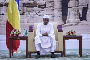 Mahamat Idriss Déby Itno, à Khartoum, le 29 août 2021. © AFP