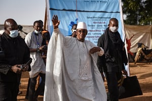 Le Premier ministre malien, Choguel Kokalla Maïga, à Segou, Mali, le 4 février 2022. © Nicolas Remene/Le Pictorium/MAXPPP