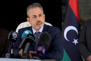 Farhat Bengdara, nouvellement nommé président de la National Oil Corporation (NOC) de l’État libyen, à Tripoli, le 14 juillet 2022. © REUTERS/Hazem Ahmed
