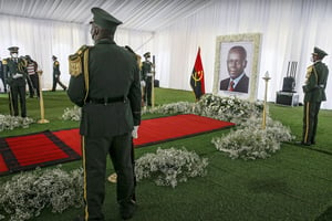 Hommage à José Eduardo dos Santos, à Luanda, en Angola, le 11 juillet 2022. © Ampe Rogerio/EPA/EFE/MAXPPP