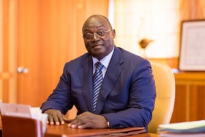 Tiémoko Meyliet Koné, à l’époque où il était gouverneur de la BCEAO, à Dakar, le 27 octobre 2016. © Clément Tardif pour JA