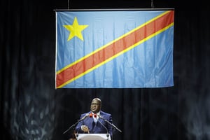 Félix Tshisekedi à Bruxelles,  en septembre 2019. © THIERRY ROGE/AFP
