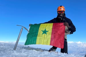 Mohamed Tounkara est le premier Sénégalais à avoir atteint le sommet du mont Blanc, le 19 juillet 2022. © DR