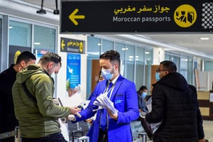 Arrivée de passagers à l’aéroport Mohammed V de Casablanca. © AFP