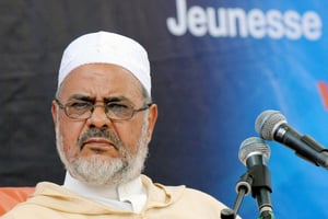 Ahmed Raïssouni a démissionné de la tête de l’Union internationale des savants musulmans, le 28 août 2022. © ABDELHAK SENNA/AFP