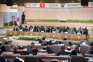 Tunis a abrité la 8e Conférence internationale de Tokyo pour le développement de l’Afrique (Ticad), les 27 et 28 août 2022. © Chokri Mahjoub/ZUMA Press Wire)