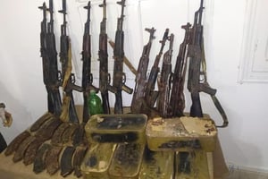 Saisie d’armes à Ben Guerdane, le 1er septembre 2022. © Garde Nationale Tunisienne