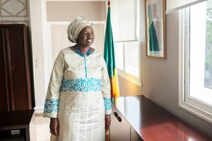 Aminata « Mimi » Touré, ex-Première ministre du Sénégal, à Dakar, le 17 septembre 2019. © Sylvain Cherkaoui pour JA