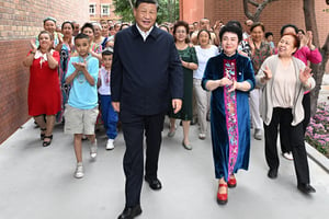 Xi Jinping, à Urumqi, dans le Xinjiang, le 13 juillet 2022. © Xie Huanchi/Xinhua via AFP
