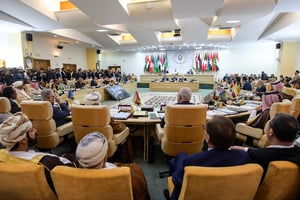 Réunion préparatoire des ministres des Affaires étrangères avant le 30e sommet de la Ligue arabe, à Tunis, le 29 mars 2019. © FETHI BELAID/AFP