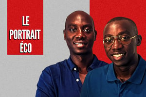 Les frères Mignane et Albert Diouf, 34 et 30 ans, ingénieurs-informaticiens de formation, fondateurs et respectivement DG et directeur des opérations de la start up Afrikamart. © Afrikamart