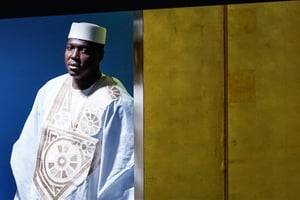 Le Premier ministre de la République du Mali, Abdoulaye Maiga, à la 77e session de l’Assemblée générale des Nations Unies à New York, le 24 septembre 2022. © Eduardo Munoz/Reuters
