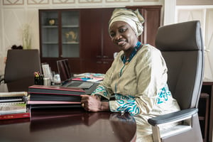 Aminata « Mimi » Touré, ancienne Première ministre du Sénégal. © Sylvain Cherkaoui pour JA.