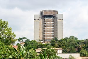 Le siège de la BEAC, à Yaoundé, au Cameroun. © Alamy