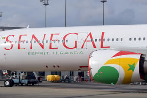 Un avion d’Air Sénégal, le 15 novembre 2019. © PASCAL PAVANI/AFP