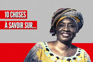 Aminata Touré, ancienne Première ministre du Sénégal. © Montage JA : Sylvain Cherkaoui pour JA.