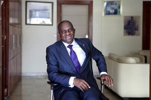 Jean Kakou Diagou, le 6 mars 2015, à Abidjan. © Ananias Léki-Dago pour JA