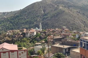 Tighzert, en Kabylie, le village dont est originaire la famille de Karim Benzema. © Said Arezki