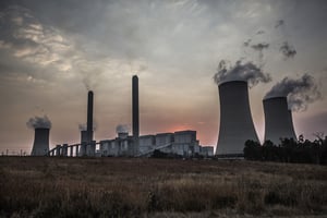 Centrale électrique au charbon à Metsimaholo, à 100 kilomètres de Johannesburg, le 23 juin 2018. © GULSHAN KHAN/The New York Times-REDUX-REA