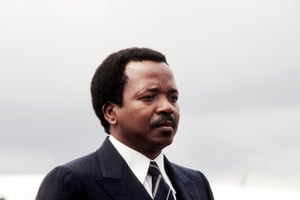 Paul Biya à Yaoundé le 21 juin 1983. © PIERRE GUILLAUD/AFP