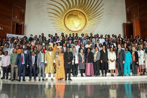 Symposium continental sur la recherche et l’innovation dans l’éducation organisé par l’UA et l’OIF à Addis-Abeba, en octobre 2022. © OIF