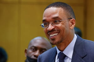 L’homme d’affaires camerounais Franck Biya au palais présidentiel de Yaoundé, le 26 juillet 2022. © LUDOVIC MARIN/AFP