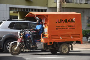 Présentée comme africaine, la plateforme d’e-commerce Jumia est enregistrée en Allemagne et ses dirigeants sont, pour la plupart, basés à Dubaï. © ISSOUF SANOGO / AFP.