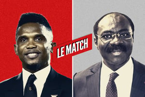 Samuel Eto’o et Narcisse Moelle Kombi. © Sipa / AFP / Montage JA