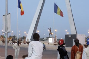 À N’Djamena, sur la place de la Nation. © Abdoulaye Barry pour JA