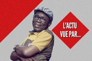 L’humoriste et comédien ivoirien Michel Gohou. © MONTAGE JA : Issam Zejly pour JA