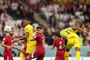 Lors du match d’ouverture de la Coupe du monde 2022, opposant le Qatar à l’Équateur, le 20 novembre. © KARIM JAAFAR/AFP