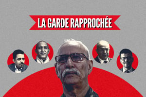 La garde rapprochée de Brahim Ghali, le président de la RASD. © Montage JA