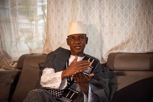 Choguel Kokalla Maïga, Premier ministre malien, a été mis au repos forcé en août après un AVC. © Nicolas Remene pour JA.