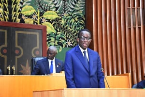 Le Premier ministre, Amadou Ba, a présenté sa Déclaration de politique générale devant l’Assemblée nationale le lundi 12 décembre 2022. © Presidence Senegal