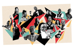 Trente personnalités qui font l’Afrique de demain. © MONTAGE JA