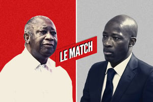 Laurent Gbagbo (G) et Charles Blé Goudé (D). © MONTAGE JA : Sia Kambou/AFP ; Peter Dejong/AFP