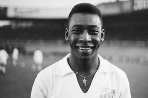 Pelé, en 1961 sous le maillot du Brésil. © AFP