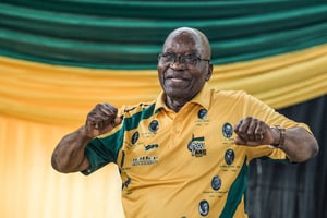 Jacob Zuma, l’ancien président sud-africain, près de Durban, le 4 décembre 2022. © Rajesh Jantilal / AFP