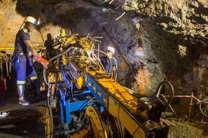 Les opérations de forage souterrain menées par Ivanhoe ces dernières années ont permis d’étendre et d’améliorer les ressources du grand gisement de zinc de Kipushi. © Petrus Saayman/Ivanhoe Mines