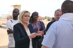 Marine Le Pen au Sénégal, le 17 janvier 2023. © Compte Twitter Marine Le Pen