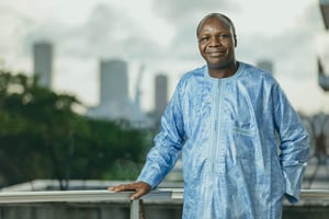 Albert Mabri Toikeusse, président de l’Union pour la démocratie et pour la paix en Côte d’Ivoire, l’UDPCI, à Abidjan, le 1er juin 2018. © Issam Zejly pour JA