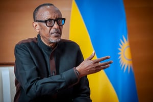 Paul Kagame, le président rwandais, à Kigali, le 17 janvier 2023. © Vincent Fournier pour JA