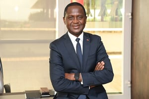 Ahmed Cissé, le président de la Confédération générale des entreprises de Côte d’Ivoire. © CGECI