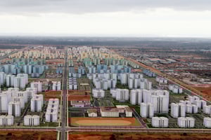 Kilamba Kiaxi, ville satellite de la capitale angolaise, le 29 avril 2014. © Xinhua/MAXPPP