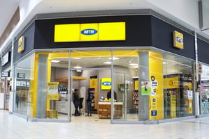 Une boutique du groupe MTN dans un mall de Johannesburg, le 4 novembre 2022. © Siphiwe Sibeko/REUTERS