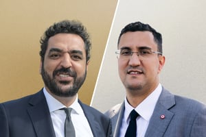 Karim Ben Cheikh et M’jid El Guerrab sont tous deux candidats dans la 9e circonscription des Français de l’étranger. © Montage JA