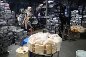 Une boulangerie à Lagos, le 3 février 2023. © Sunday Alamba/AP/SIPA