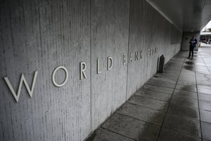 Siège du Groupe de la Banque mondiale à Washington DC, aux Etats-Unis. © ERIC BARADAT/AFP